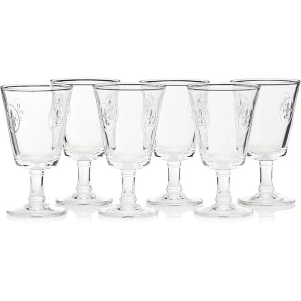 La Rochere Fleur De Lys Wine Glasses ~ Set of 6 ~ NEW